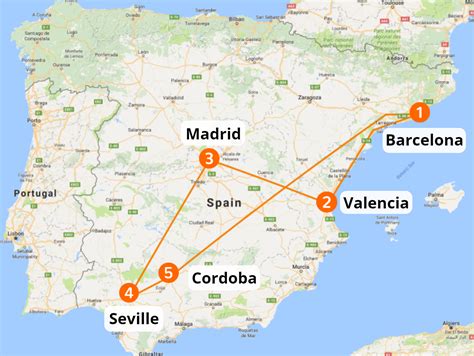 The distance from Madrid, Spain to Valencia, Spain is: